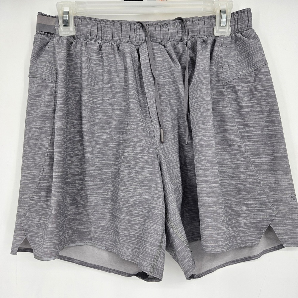 Lululemon Shorts Mens Large Surge Running Activewear Training Gym Gray